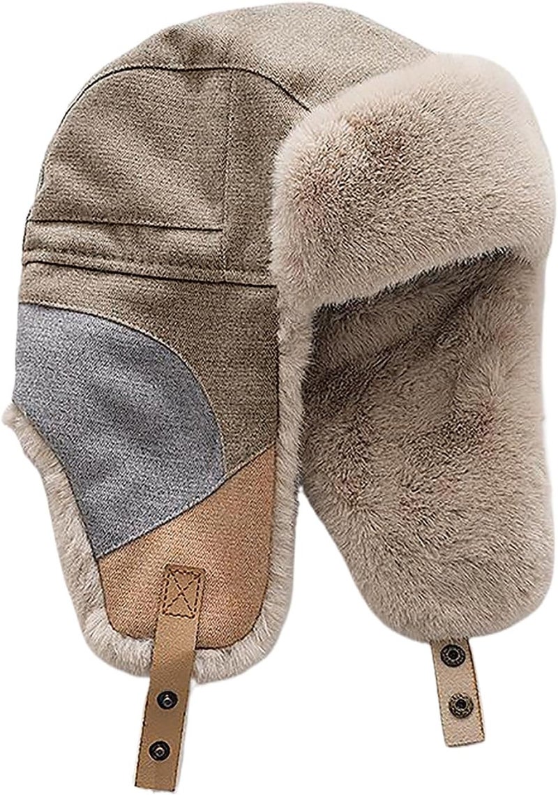 Clobeau Winter Hunting Trapper Hat for Men Women Ushanka Ear Flap Eskimo Warm Faux Fur Hats Cycling Aviator Hat with Earflap Hats - Image 1